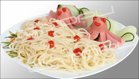 Спагетти осьминожки